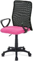 Kancelářská židle, látka MESH růžová / černá, plyn.píst KA-B047 PINK